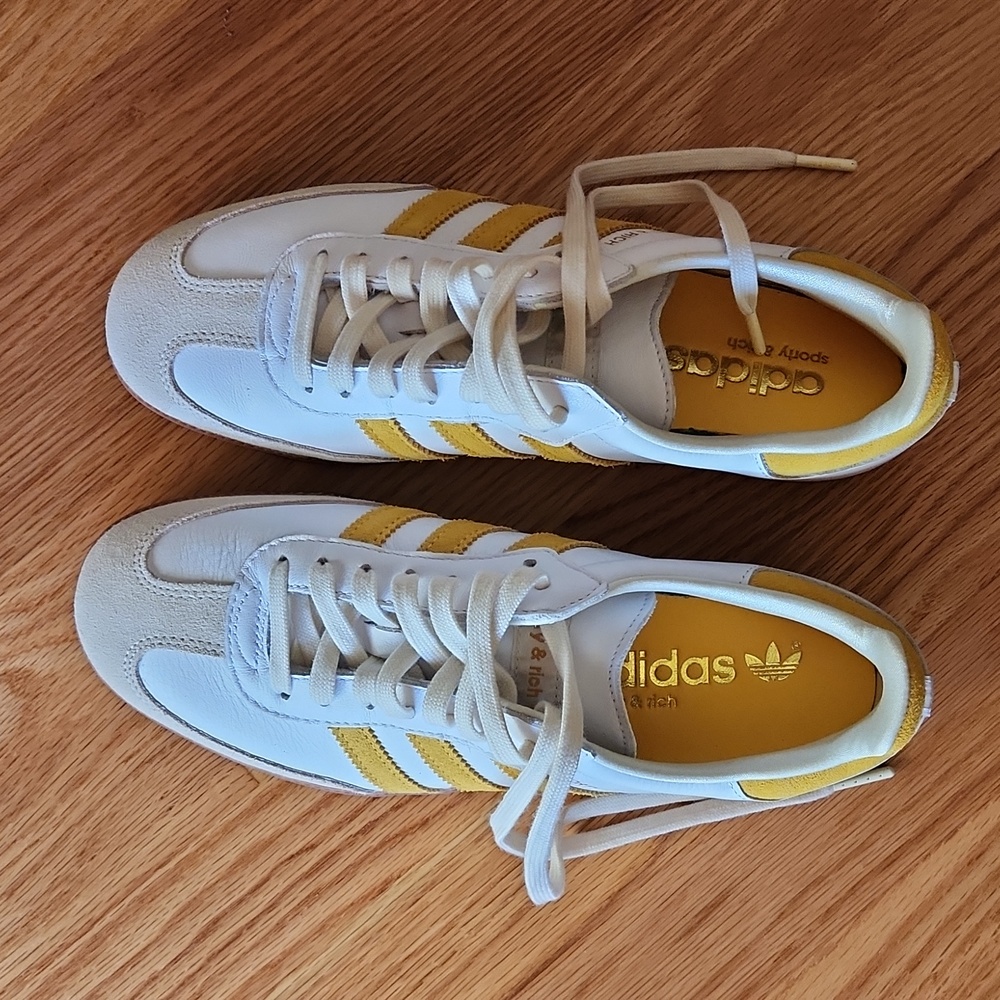 adidas x Sporty & Rich Samba OG 'White Bold Gold' WOMEN"S SIZE 9